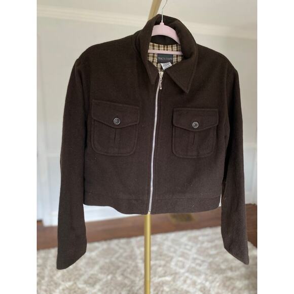 Vintage Tracy Evans Wool Jacket Cropped Classic Preppy Academia Scandi Granola - Picture 2 of 9